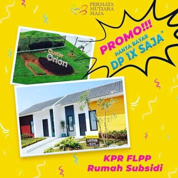 Permata Mutiara Maja Harga Promo Rumah Subsidi KPR FLPP 2021