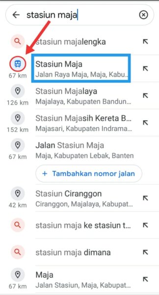 Cara Cek Jadwal KRL di Google Map Step 1 Cara Cek Jadwal KRL di Google Map Step 1