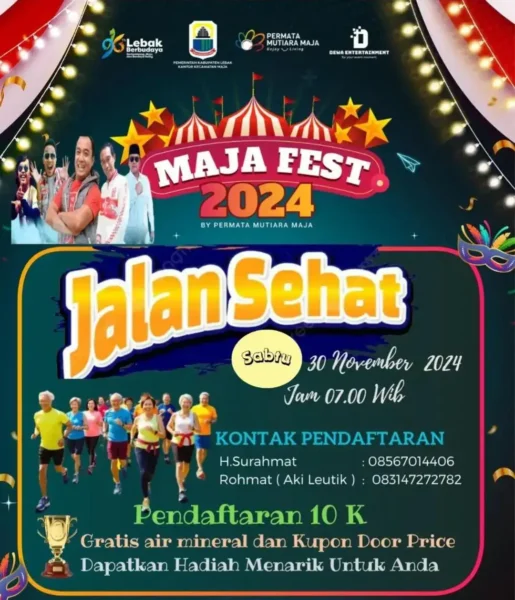 Lomba Jalan Sehat Maja Fest 30 November 2024
