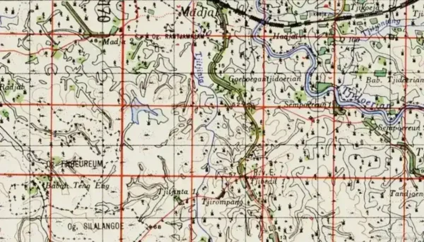 Peta Maja Lebak Jaman Belanda