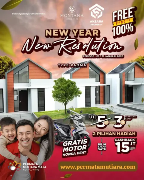 Promo New Year Rumah Type Padma